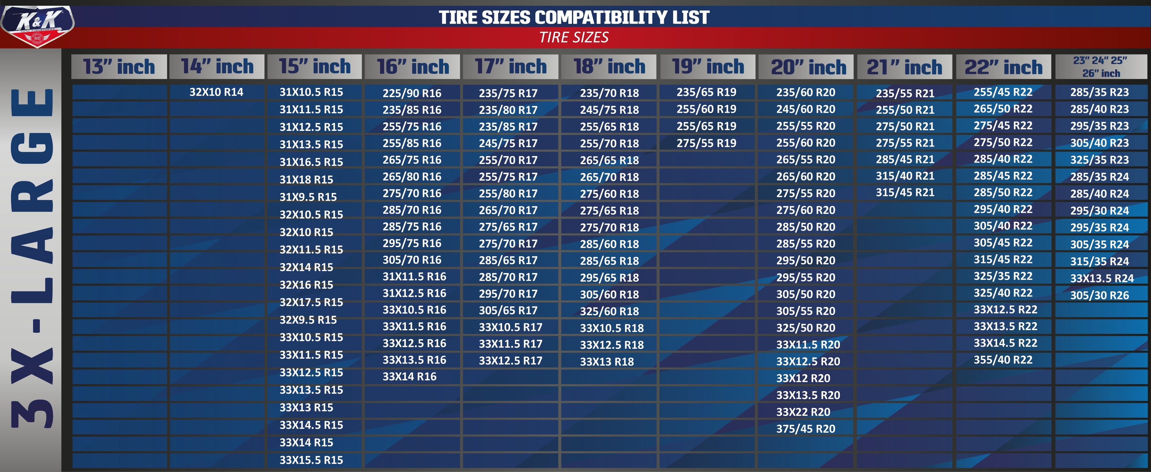 K&K Automotive Snow Socks for Tires Pro Series for Truck SUV Van Car, Winter Emergency Kit