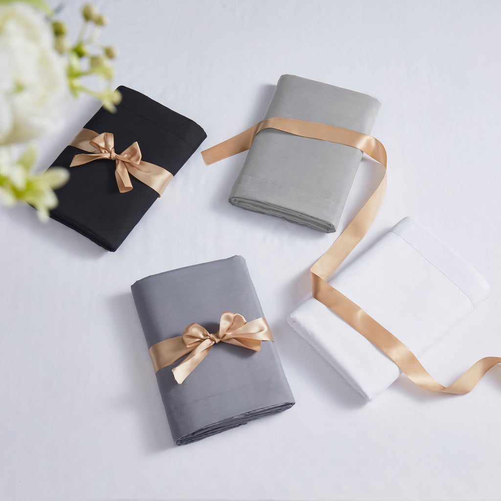 Nestl Queen Sheets Set, 1800 Series 4 Piece Deep Pocket Queen Sheets, Luxury Soft Microfiber Gray Bed Sheets Set