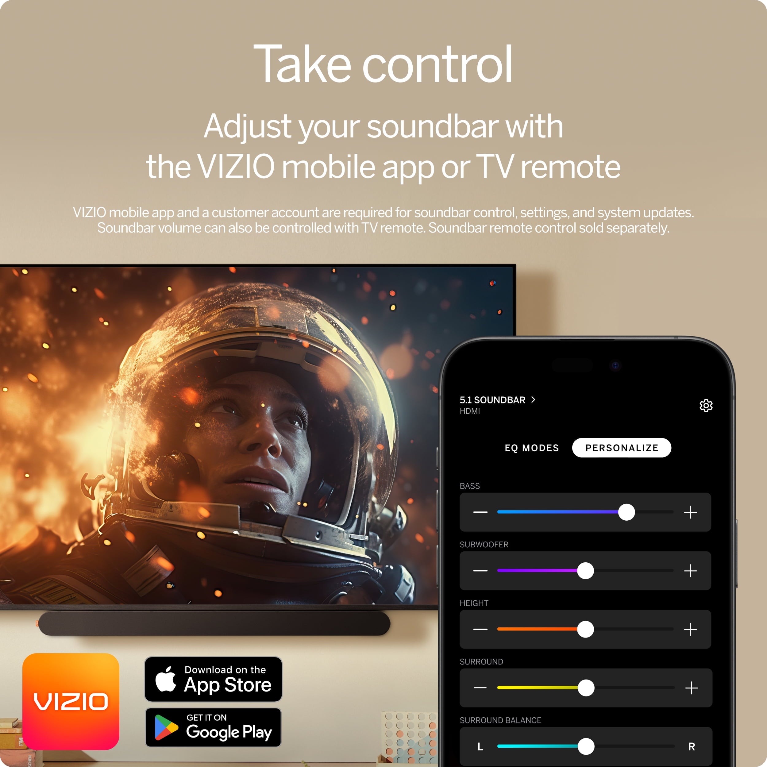 VIZIO All-in-One 2.1 Soundbar SE With Dolby Atmos, DTS:X, Bluetooth SV210Y-0808