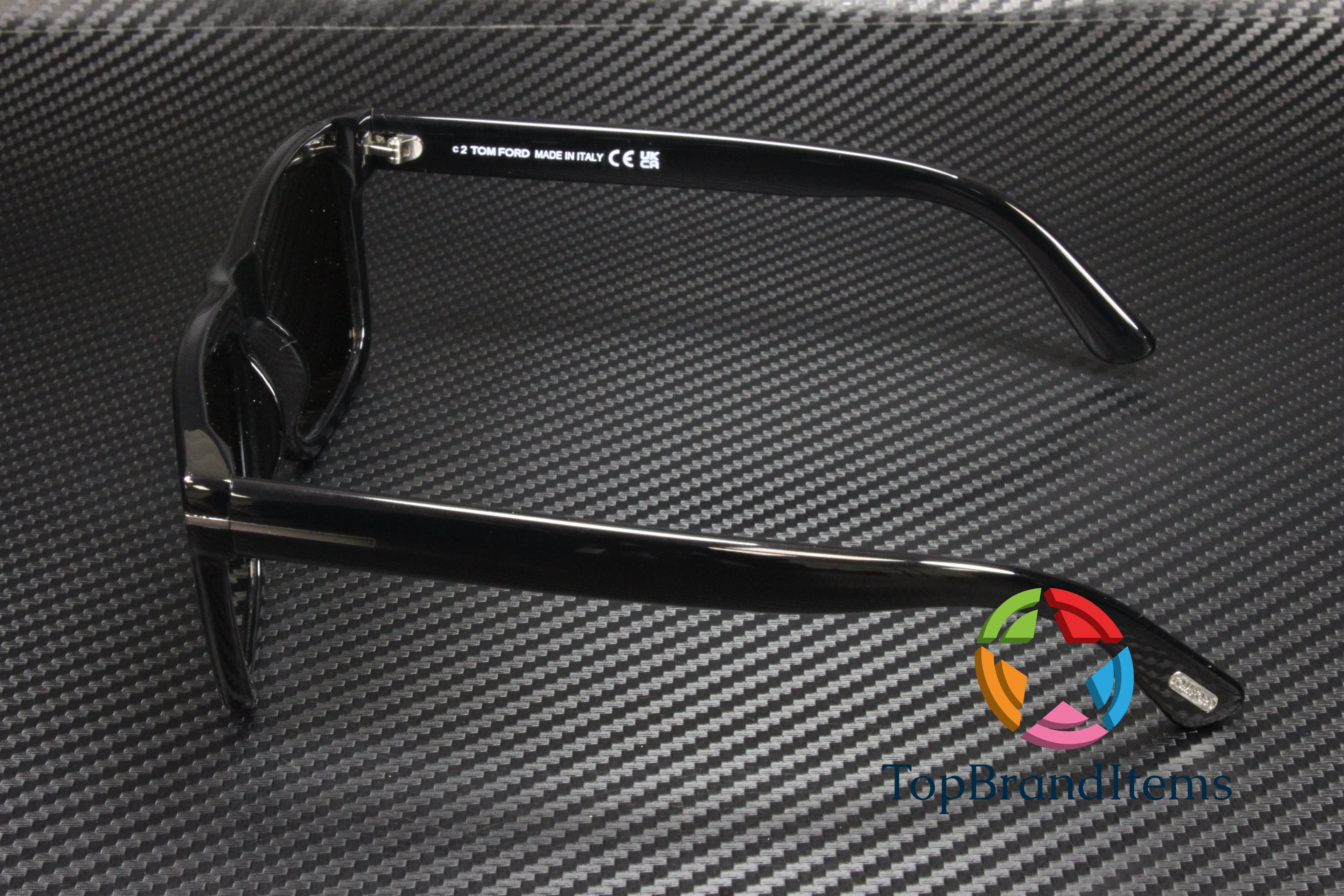 Tom Ford Buckley Smoke Square Men's Sunglasses FT0906-N 01A 56