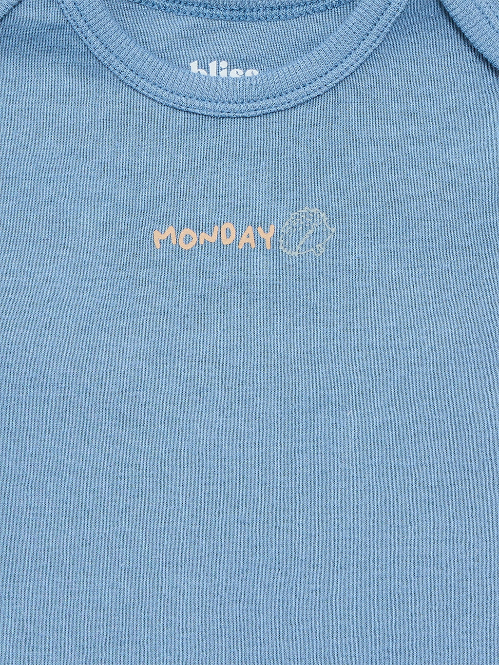 Bliss by Garanimals Baby Boys or Girls Cotton Days of the Week Bodysuits Set, 7-Piece, Sizes 0M-18M