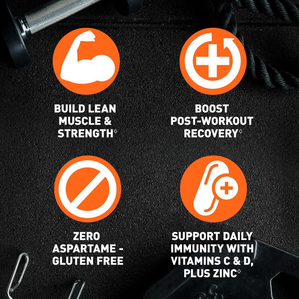 Body Fortress Super Advanced Whey Protein Powder, Chocolate, Immune Support , Vitamins C & D plus Zinc, 1.78 lbs