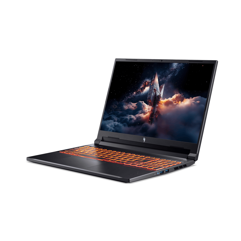 Acer Nitro V 16 AI WUXGA (1920 x 1200) IPS 180Hz Gaming Laptop AI PC, AMD Ryzen 5 240 Processor, NVIDIA® GeForce RTX™ 5050 8GB GDDR7 VRAM, 16GB RAM, 512GB SSD, Obsidian Black