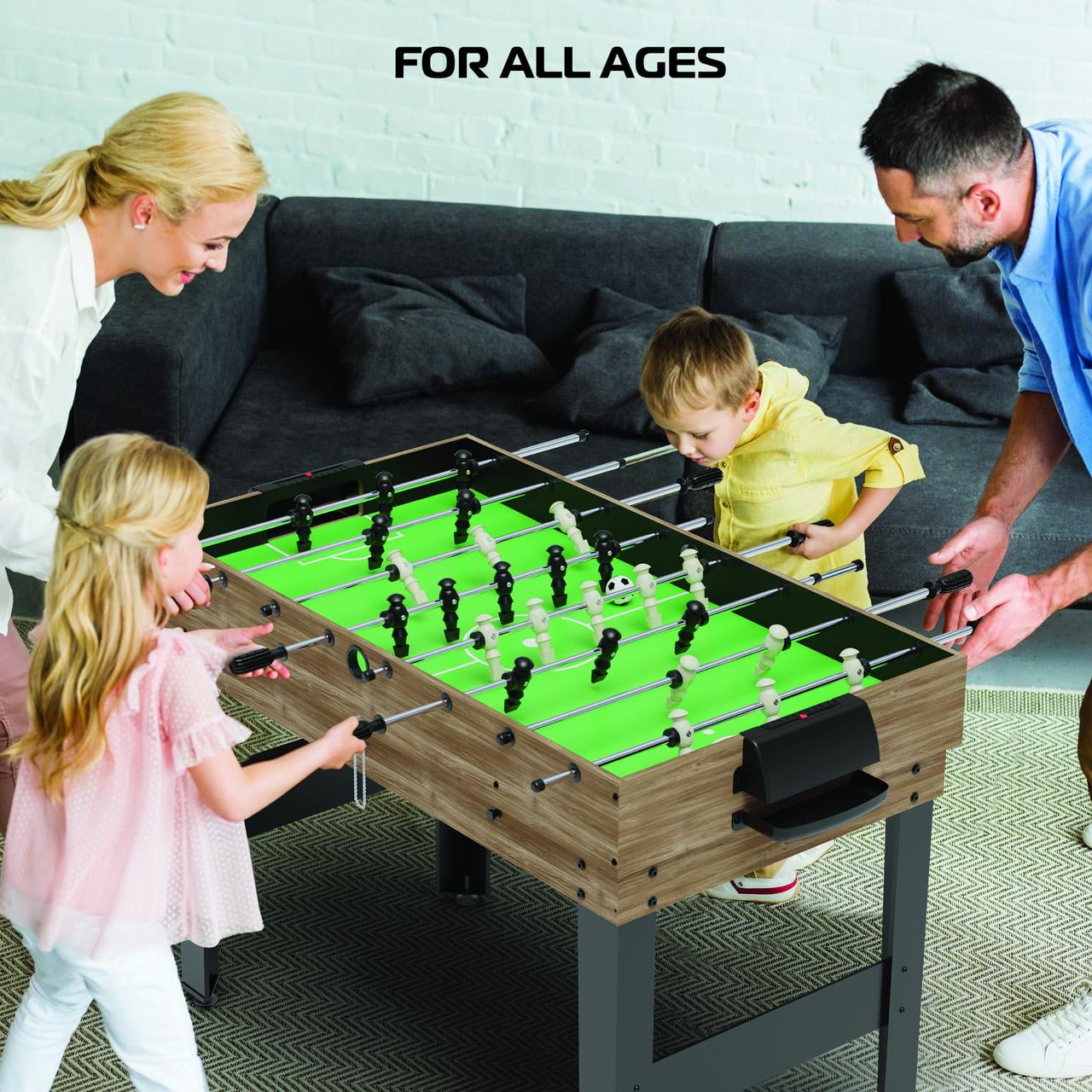 RealPlay Tzumi 13-in-1 Multi Game Table for Arcade Games of Foosball, Air Hockey, and More
