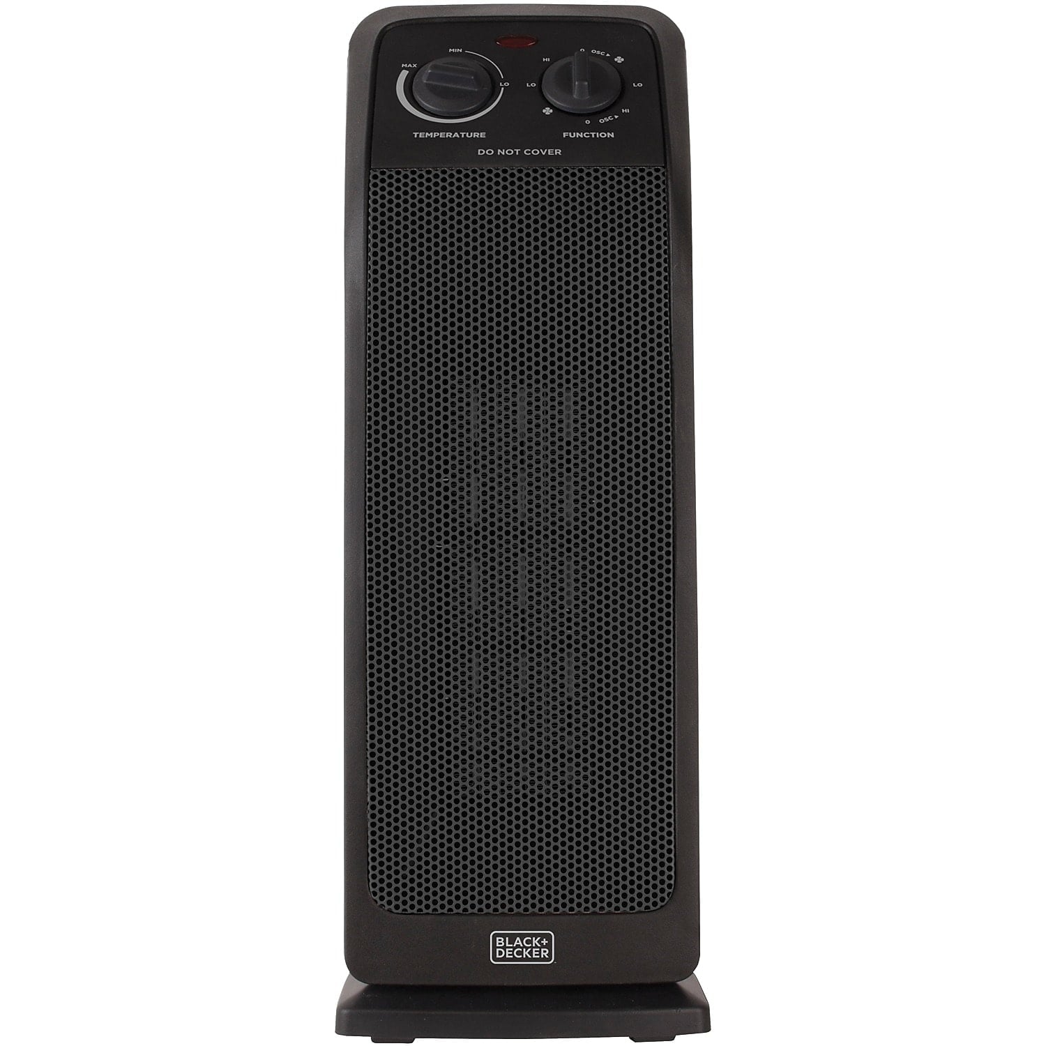 BLACK+DECKER 1,500-Watt-Max Oscillating Ceramic Tower Heater with Fan Setting, BHTC571
