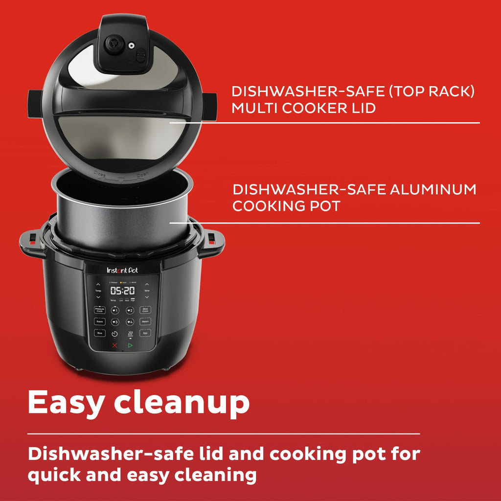 Instant Pot 6Qt RIO Chef Series 7-in-1 Multi-Cooker, Pressure Cooker, Slow Cook, & More, Black