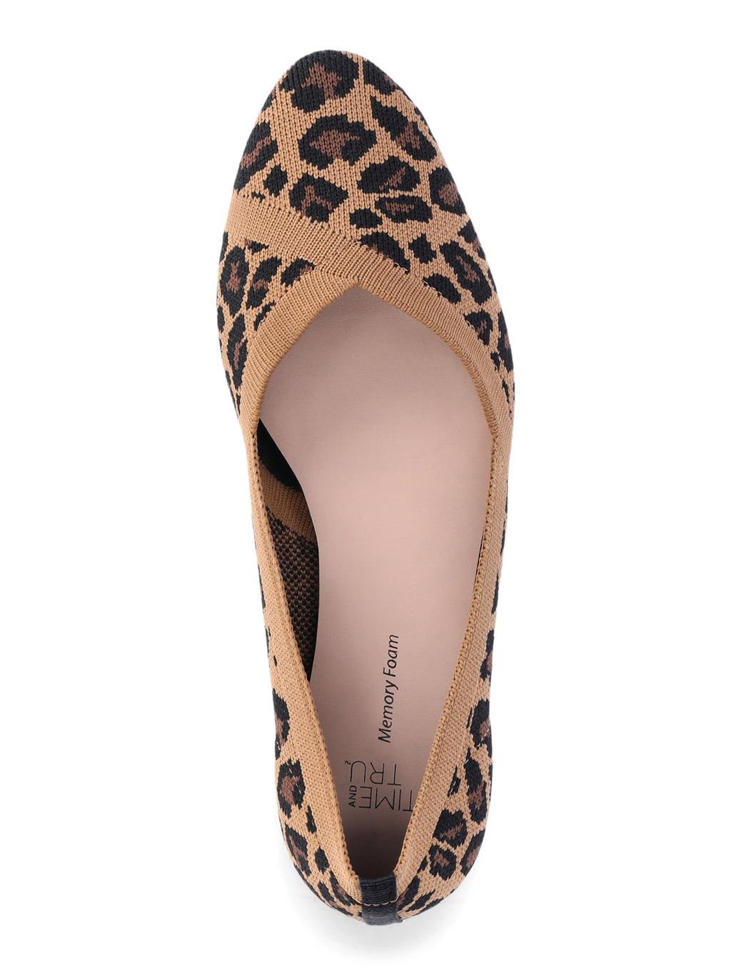 Time and Tru Women's Knit Ballet Flats