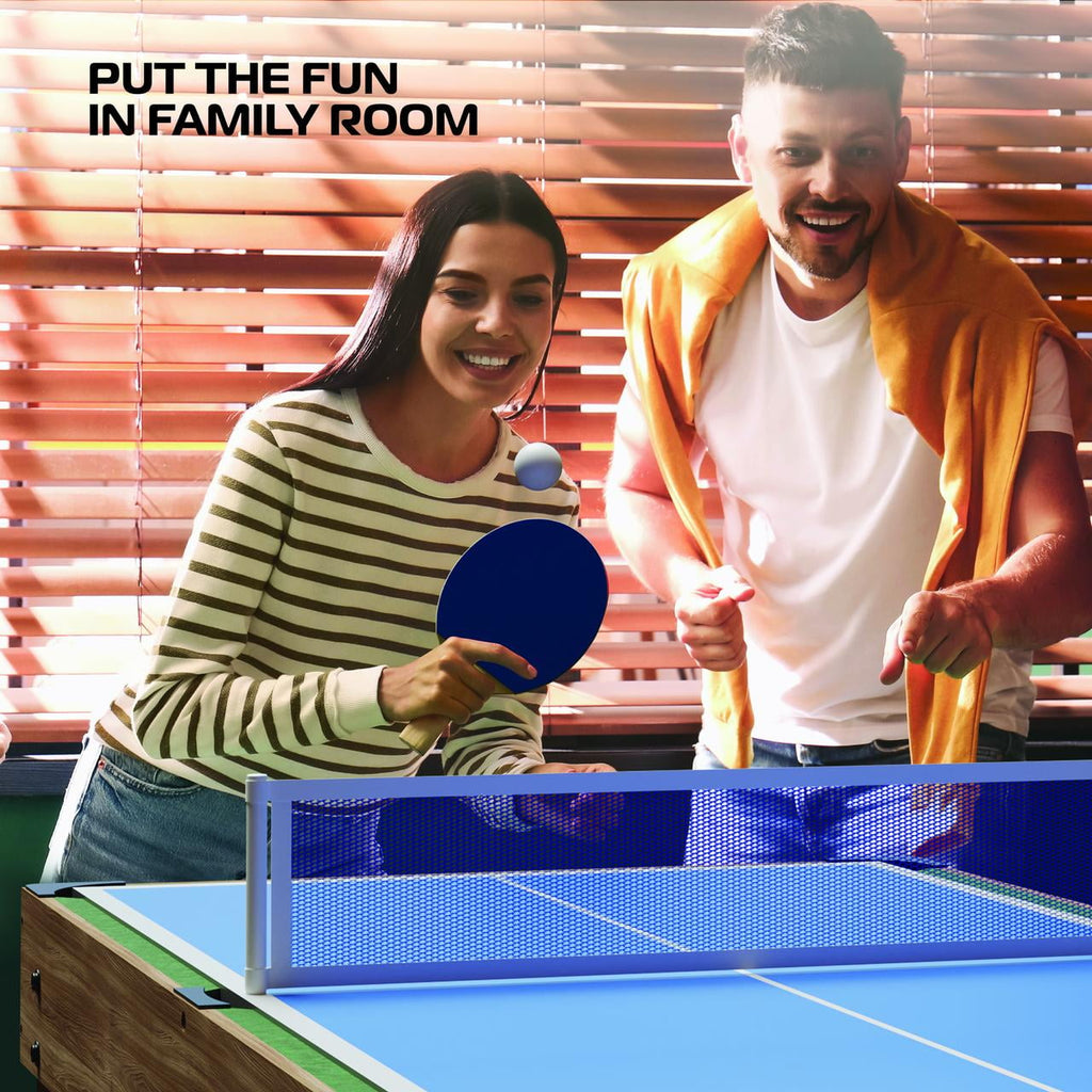 RealPlay Tzumi 13-in-1 Multi Game Table for Arcade Games of Foosball, Air Hockey, and More