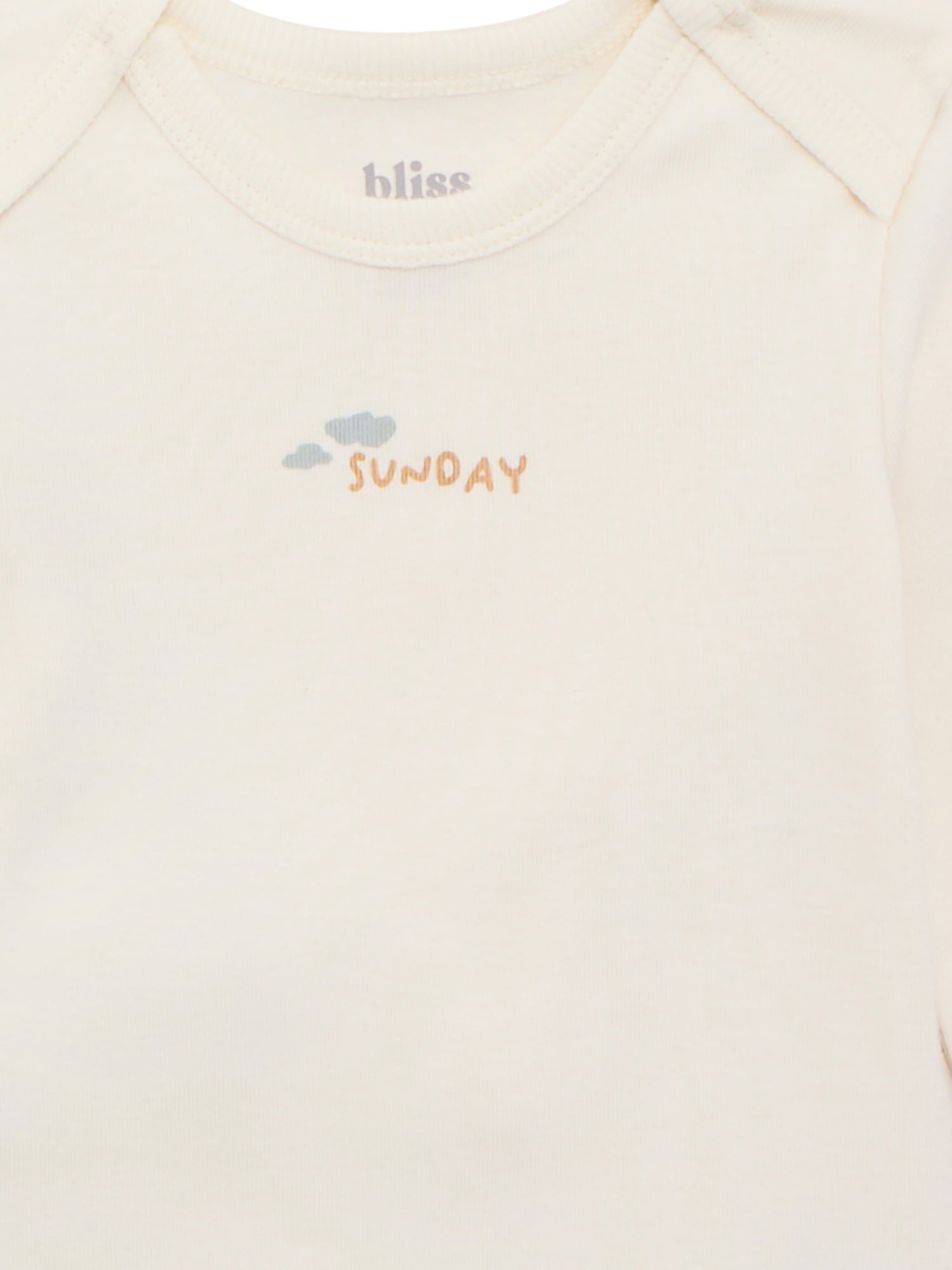 Bliss by Garanimals Baby Boys or Girls Cotton Days of the Week Bodysuits Set, 7-Piece, Sizes 0M-18M