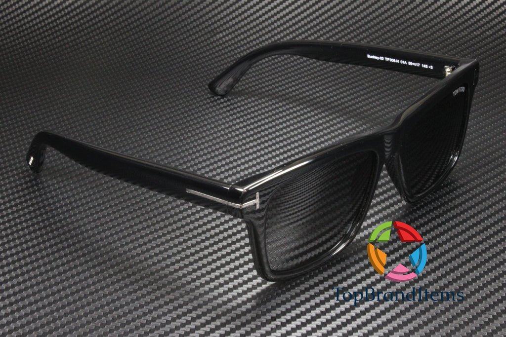 Tom Ford Buckley Smoke Square Men's Sunglasses FT0906-N 01A 56