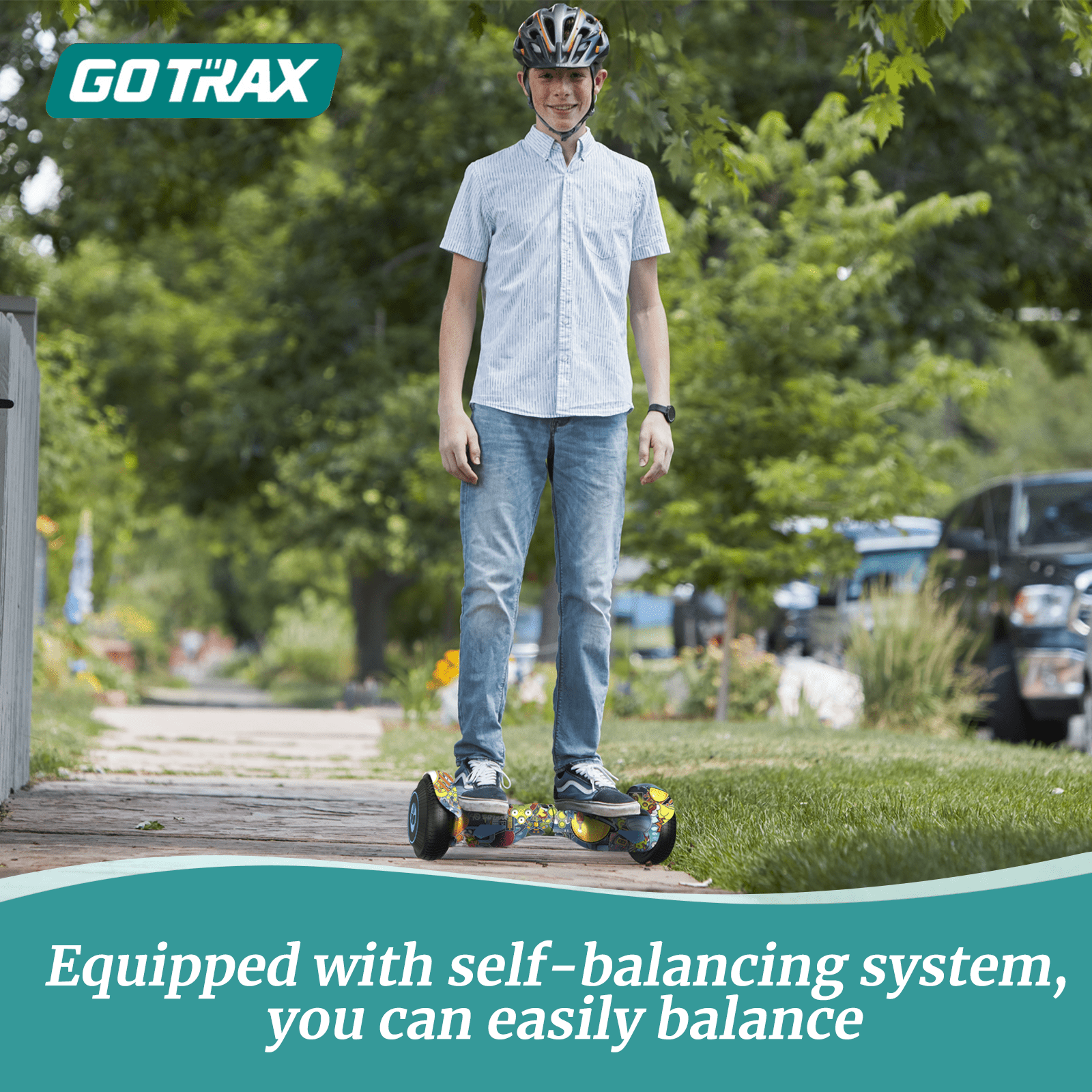 Gotrax Edge Hoverboard for Kids Adults, 6.5" Tires 6.2mph & 2.5 Miles Self Balancing Scooter, Galaxy