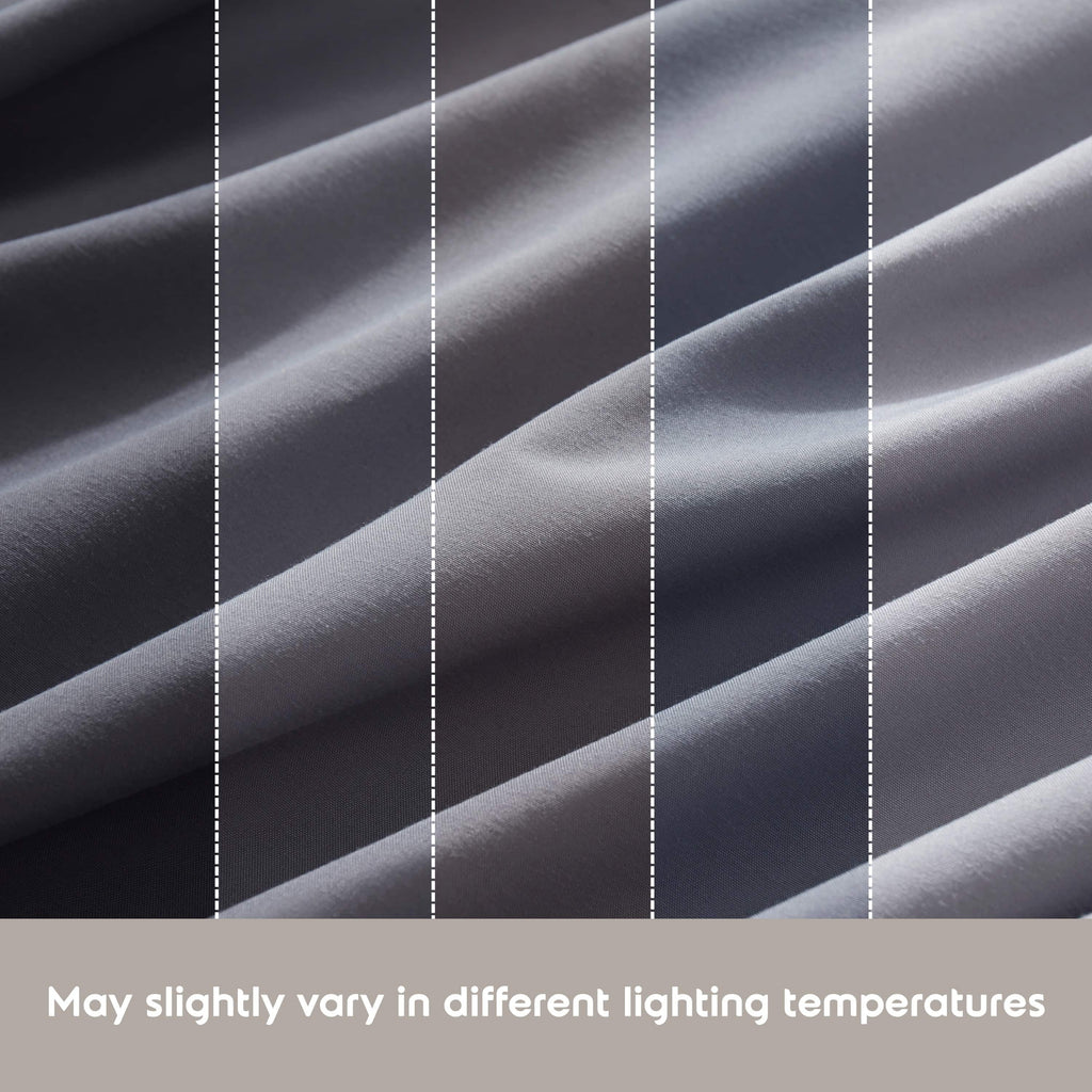 Nestl Queen Sheets Set, 1800 Series 4 Piece Deep Pocket Queen Sheets, Luxury Soft Microfiber Gray Bed Sheets Set