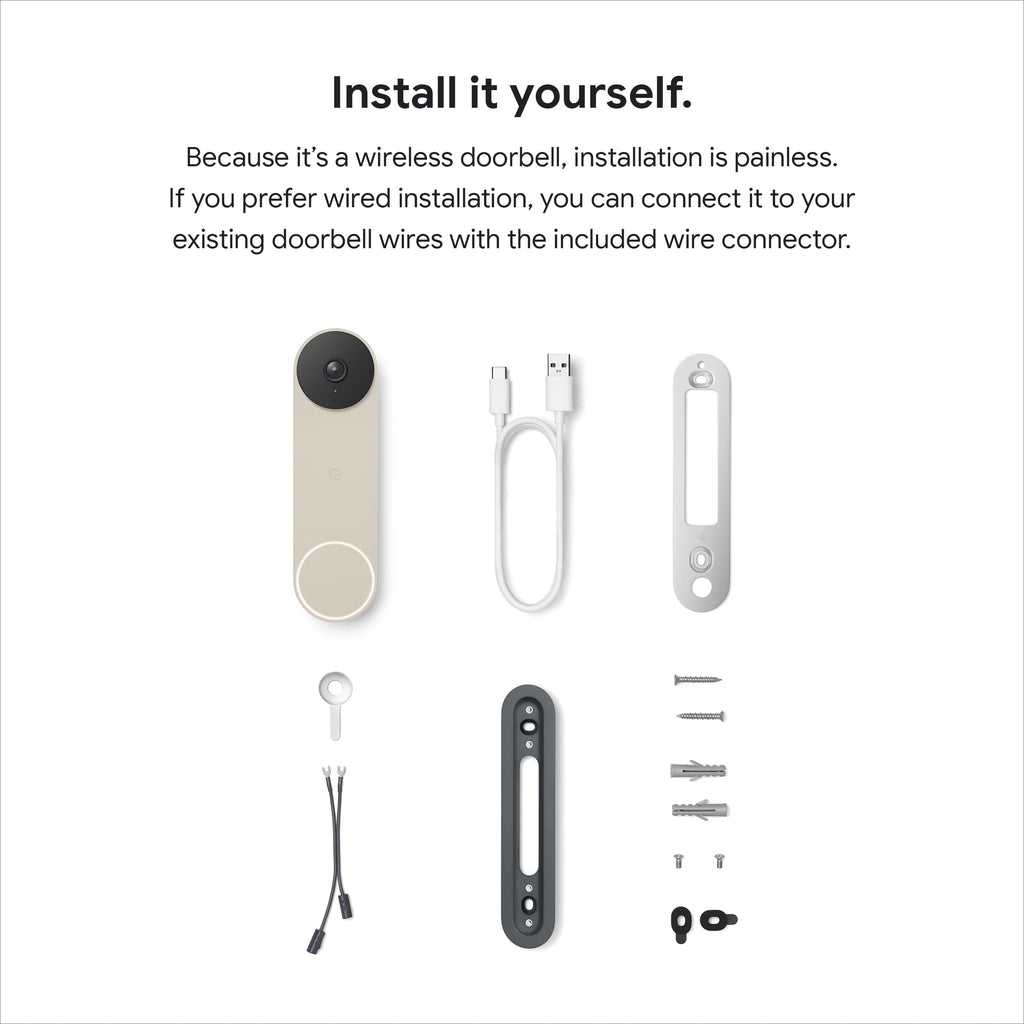 Google Nest Doorbell (Battery) (Linen)