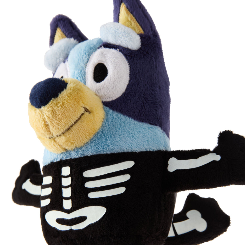 Bluey Glow-In-The-Dark Skeleton Costume Plush, 7.5" x 4.5" by Dan Dee