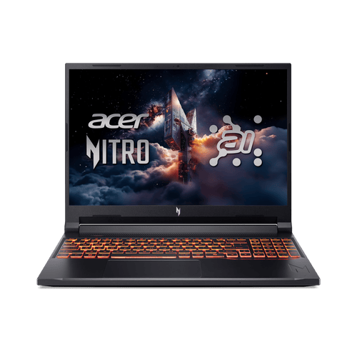 Acer Nitro V 16 AI WUXGA (1920 x 1200) IPS 180Hz Gaming Laptop AI PC, AMD Ryzen 5 240 Processor, NVIDIA® GeForce RTX™ 5050 8GB GDDR7 VRAM, 16GB RAM, 512GB SSD, Obsidian Black