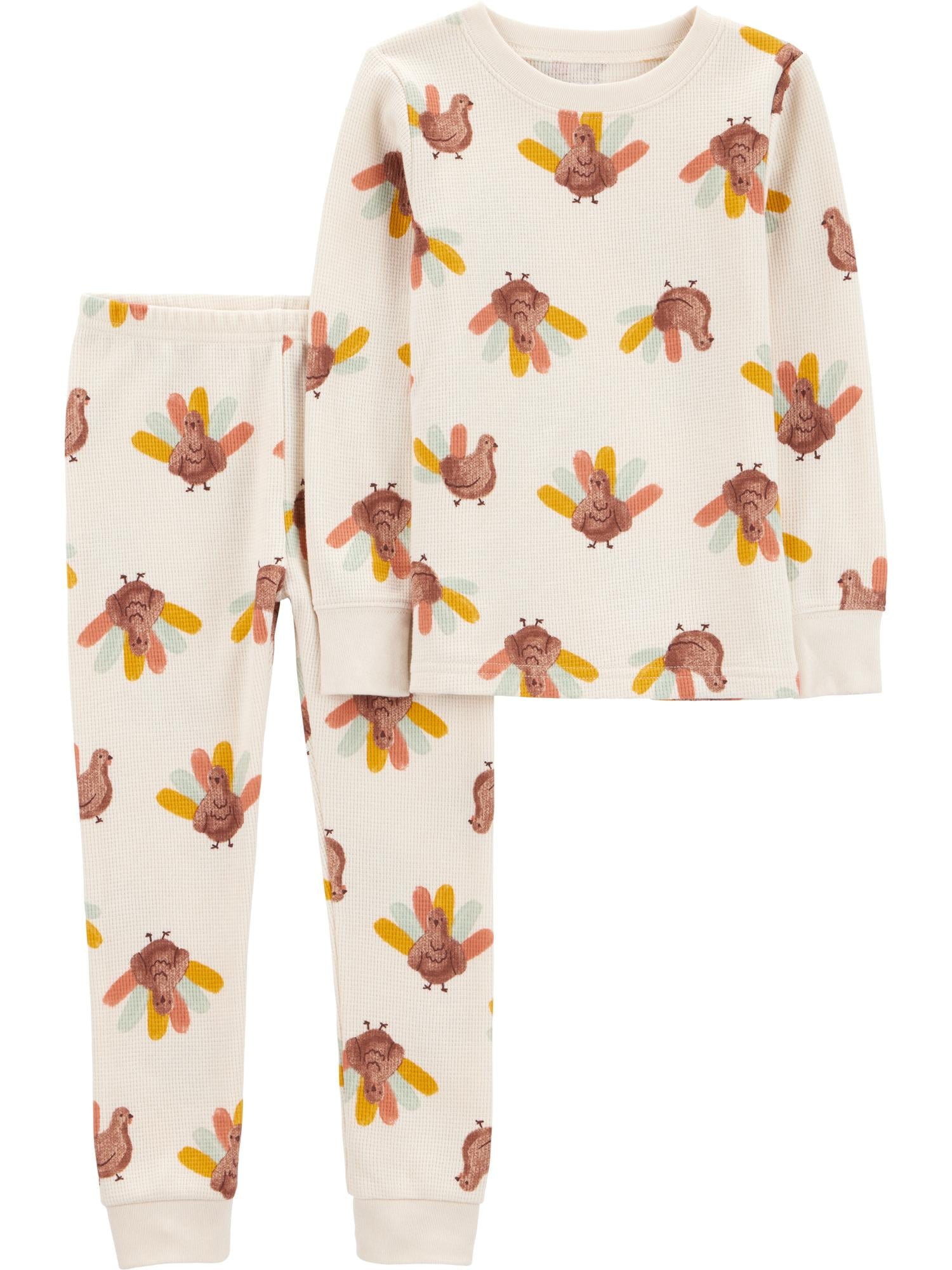 Carter's Child of Mine Toddler Boys or Girls Long Sleeve Top and Pants Pajama Set, 2-Piece, Sizes 12M-5T