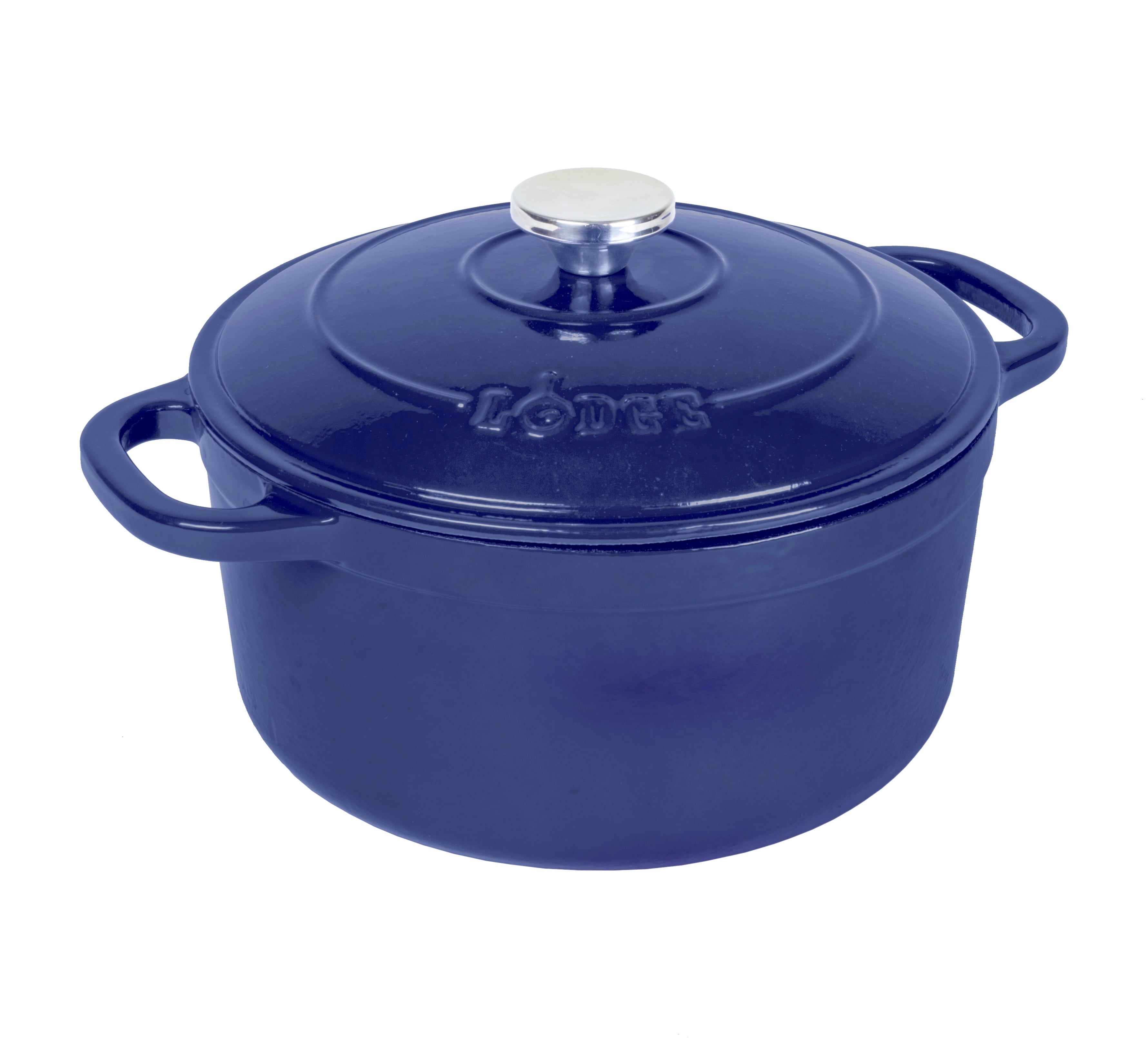 Lodge Cast Iron 5.5qt Red Enameled Dutch Oven