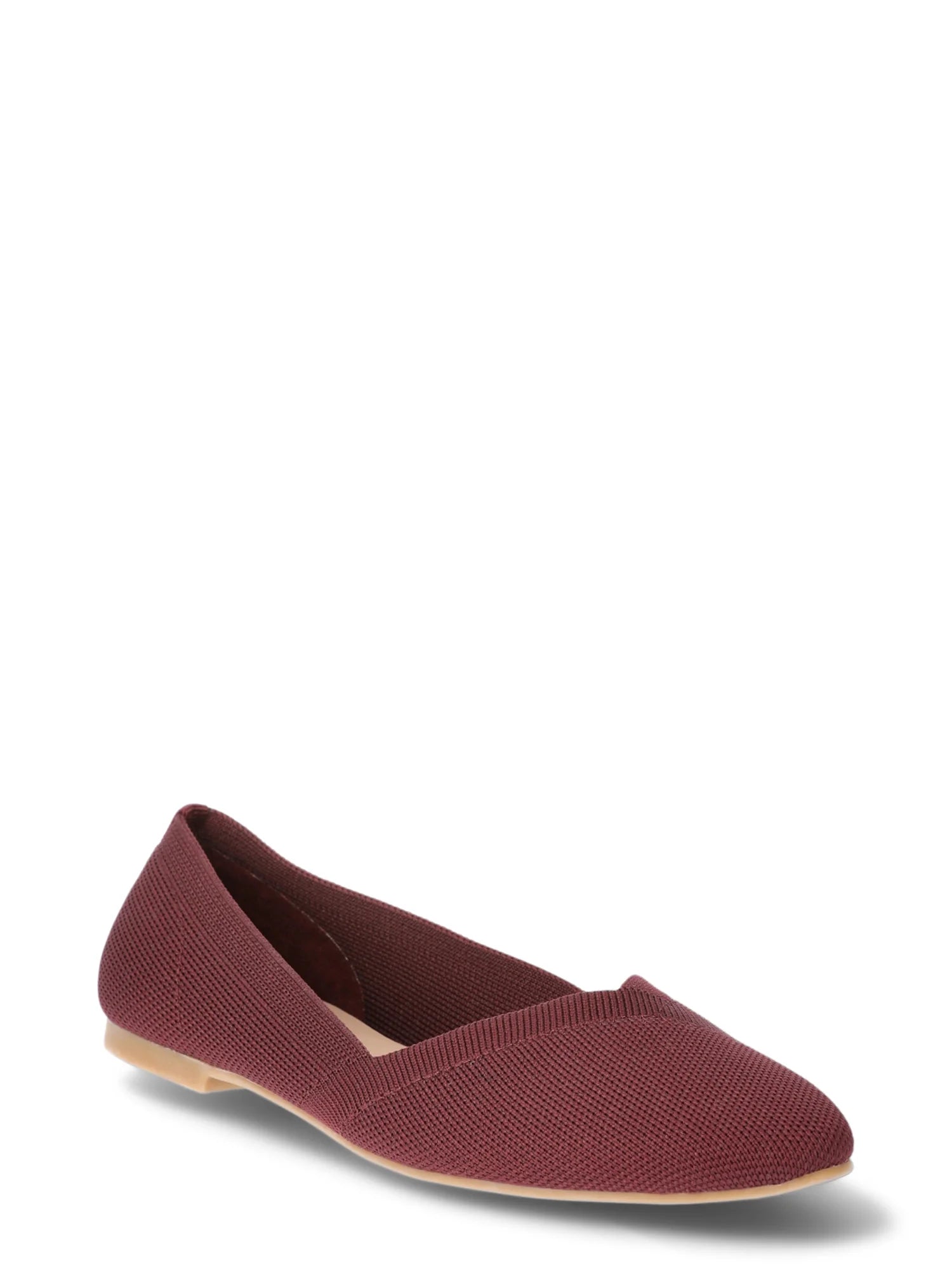 Time and Tru Women's Knit Ballet Flats