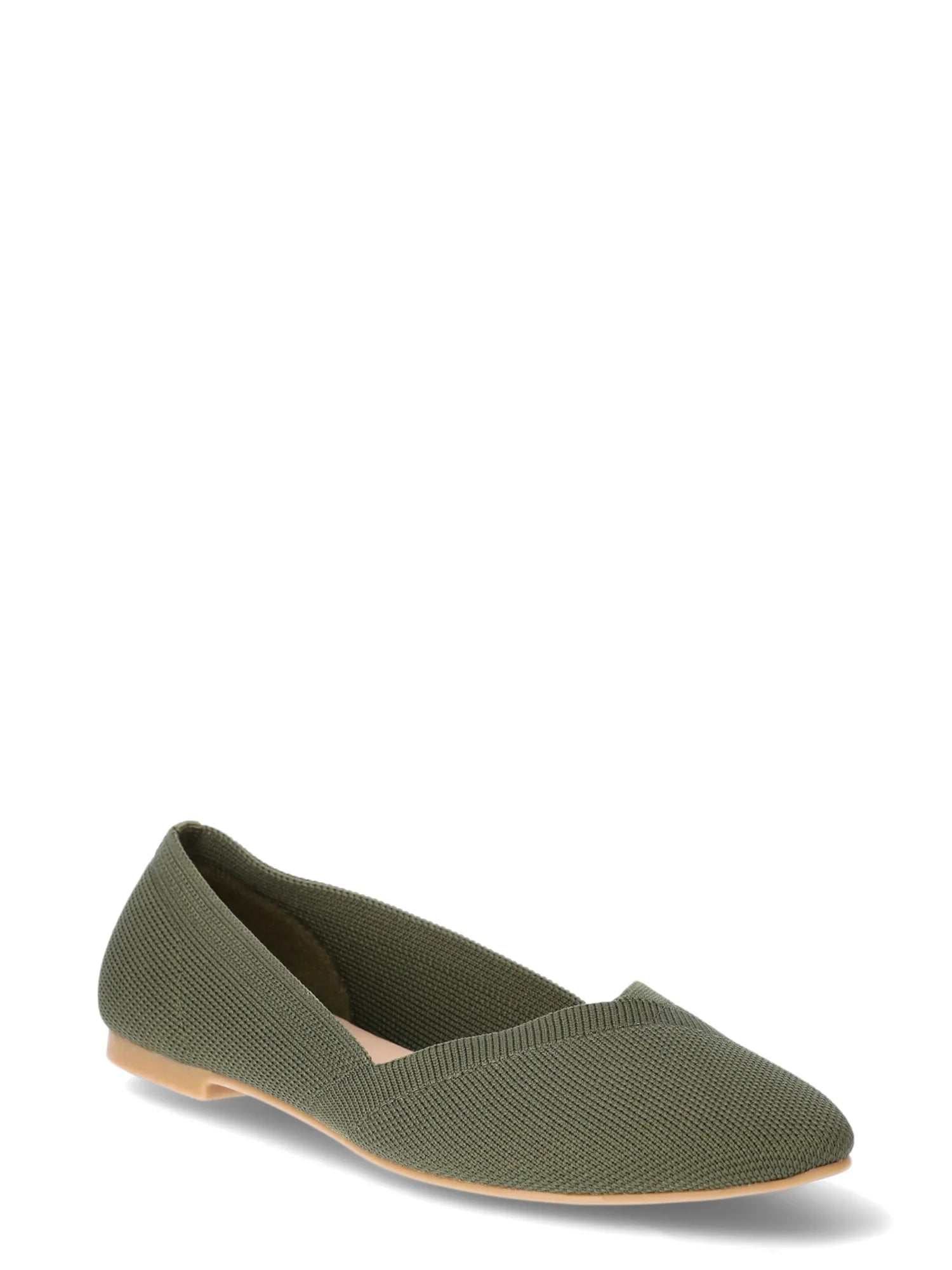 Time and Tru Women's Knit Ballet Flats