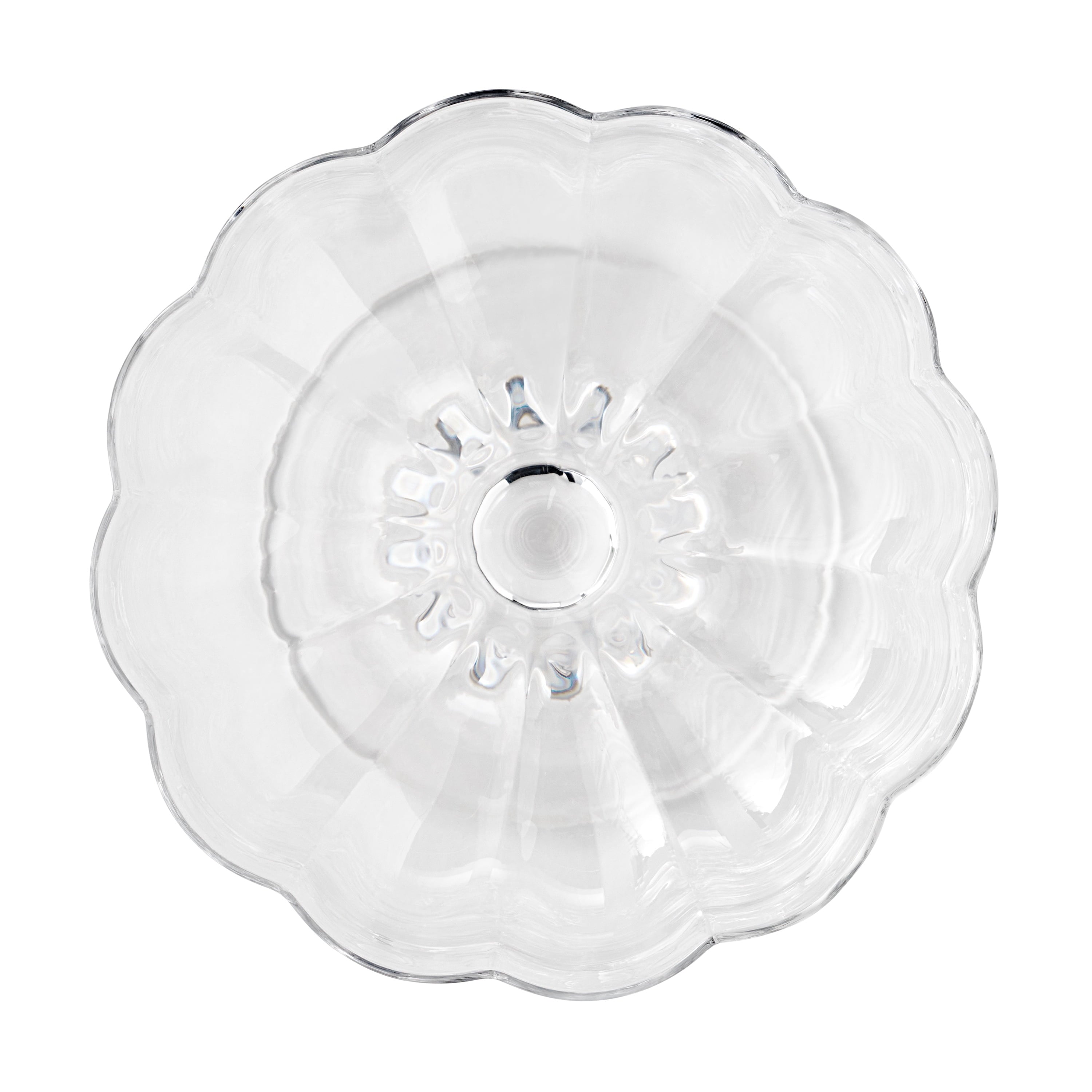 The Pioneer Woman Colette 8-Ounce Scalloped Cocktail Glasses, Clear, Set of 4