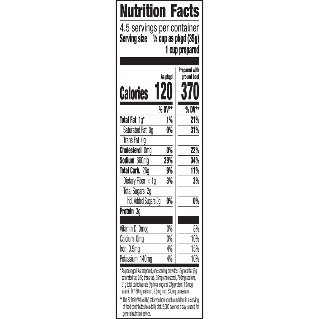 Hamburger Helper Cheesy Ranch Burger, 5.5 oz Box