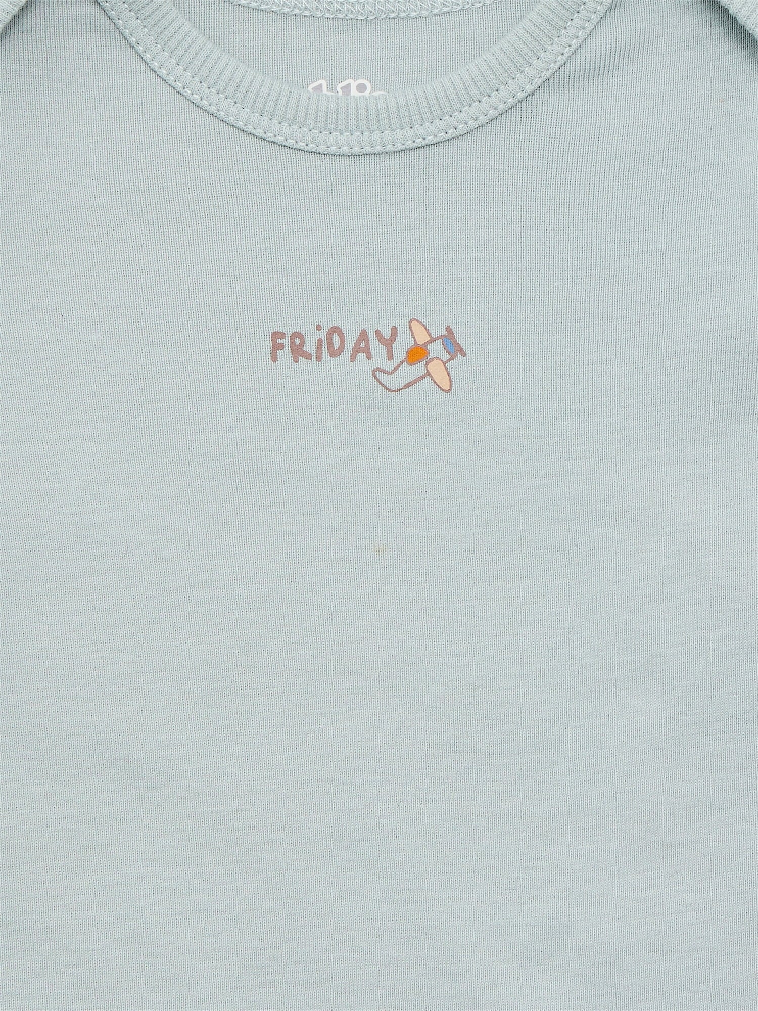 Bliss by Garanimals Baby Boys or Girls Cotton Days of the Week Bodysuits Set, 7-Piece, Sizes 0M-18M