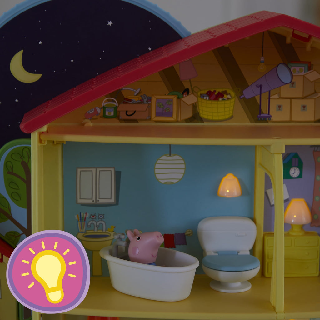 Peppa Pig Peppa’s Adventures Peppa's Playtime to Bedtime House Preschool Toy, Ages 3 and Up