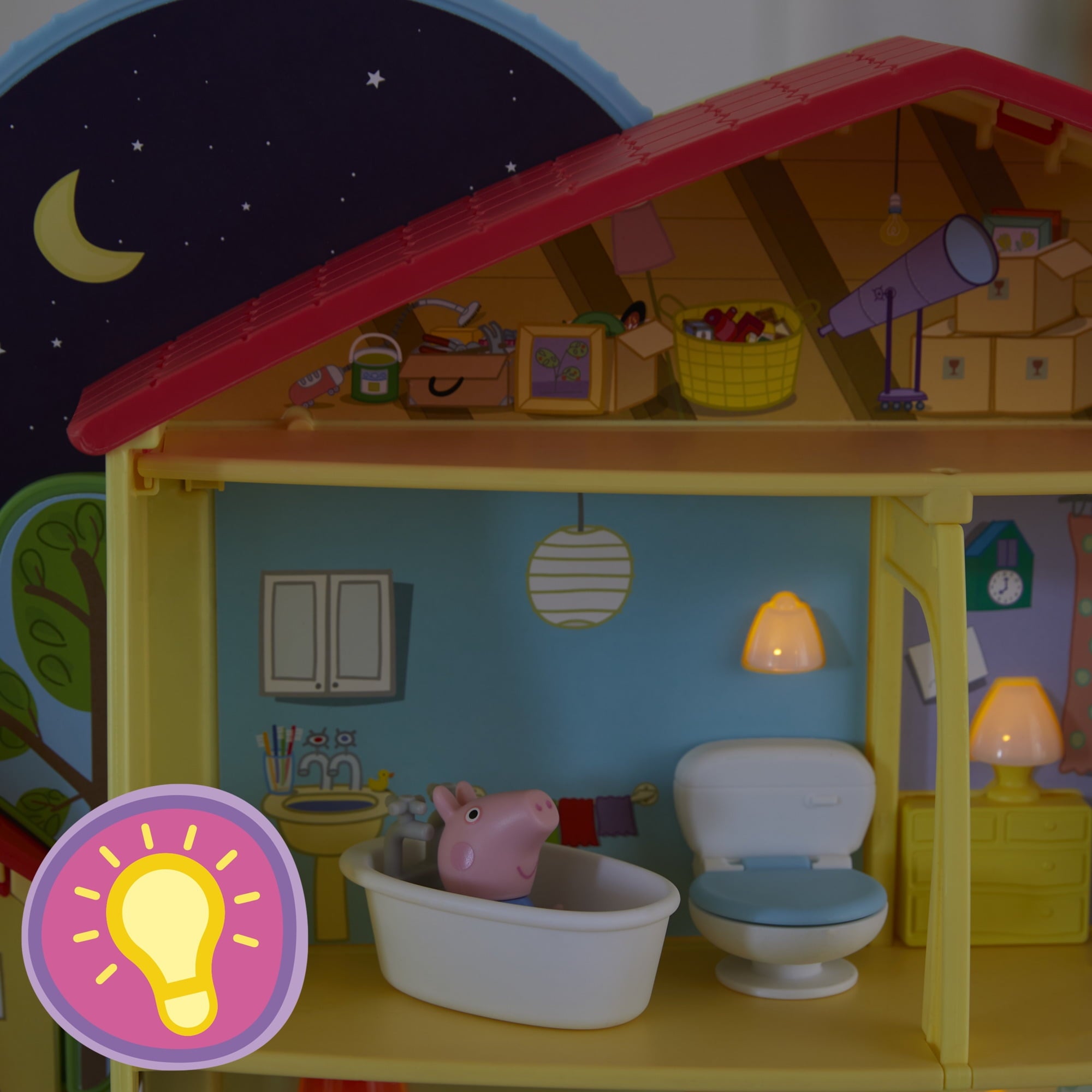 Peppa Pig Peppa’s Adventures Peppa's Playtime to Bedtime House Preschool Toy, Ages 3 and Up