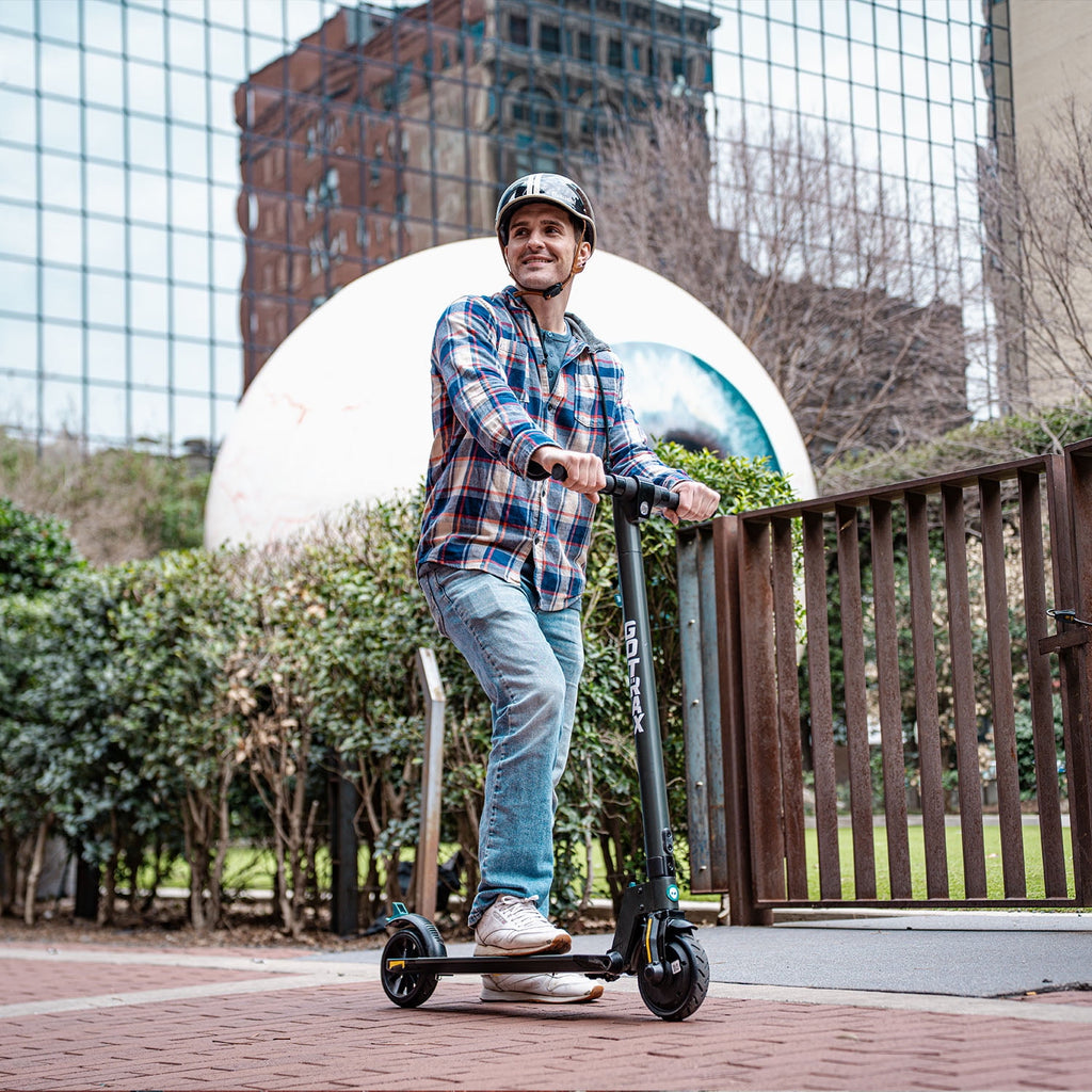 GOTRAX G2Plus Foldable Electric Scooter for Adult Teens Age of 8+ with 6" Tires, 200W 12mph, Gray