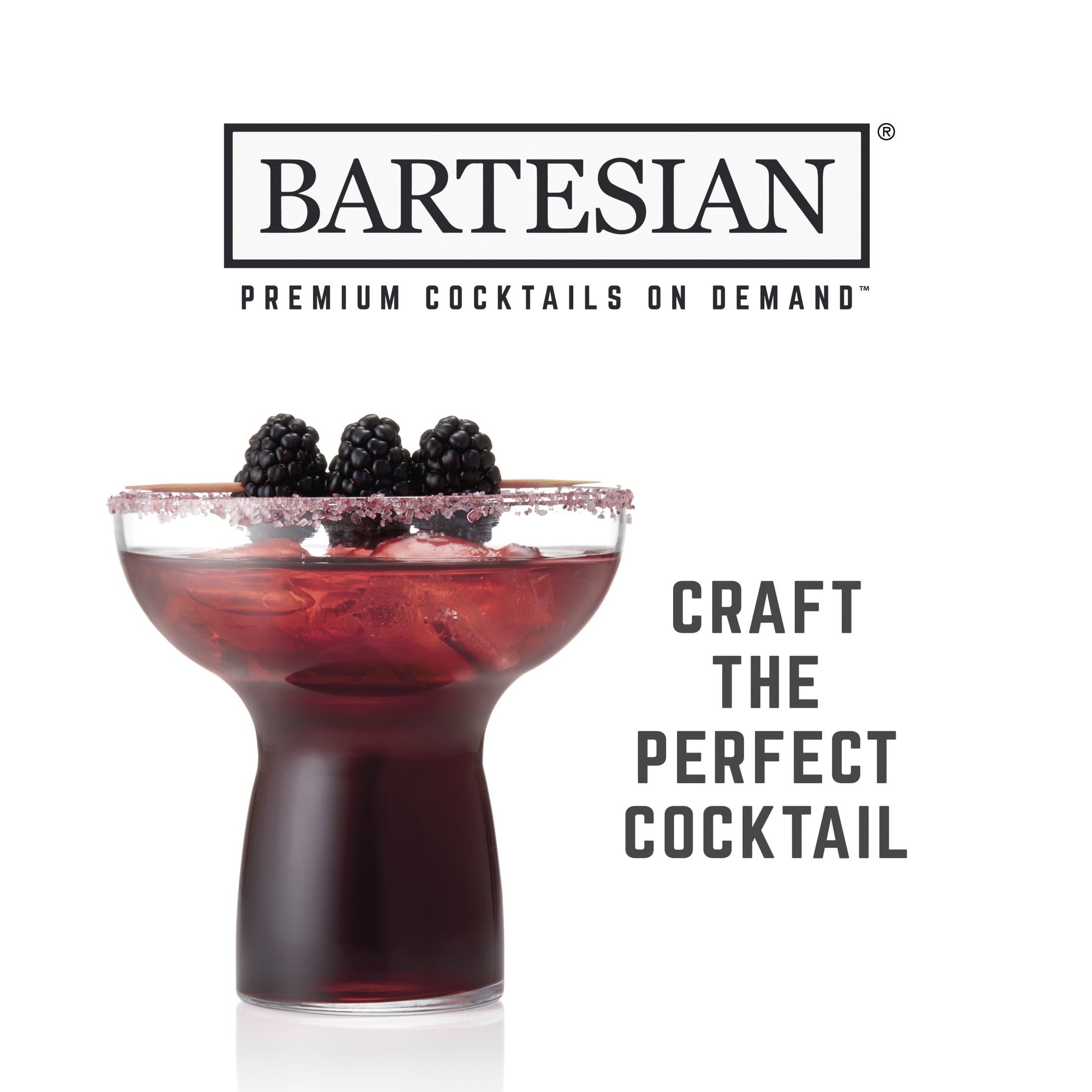 Bartesian Duet Cocktail Machine, 750 mL Glass Spirit Bottles, with LCD Display with Intuitive Controls