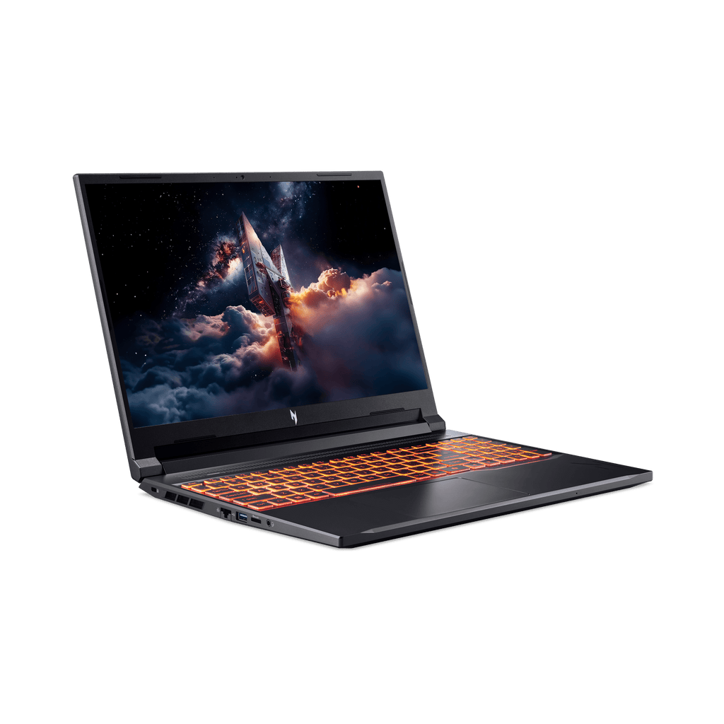 Acer Nitro V 16 AI WUXGA (1920 x 1200) IPS 180Hz Gaming Laptop AI PC, AMD Ryzen 5 240 Processor, NVIDIA® GeForce RTX™ 5050 8GB GDDR7 VRAM, 16GB RAM, 512GB SSD, Obsidian Black