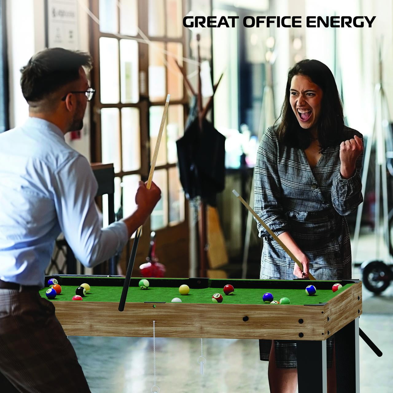 RealPlay Tzumi 13-in-1 Multi Game Table for Arcade Games of Foosball, Air Hockey, and More