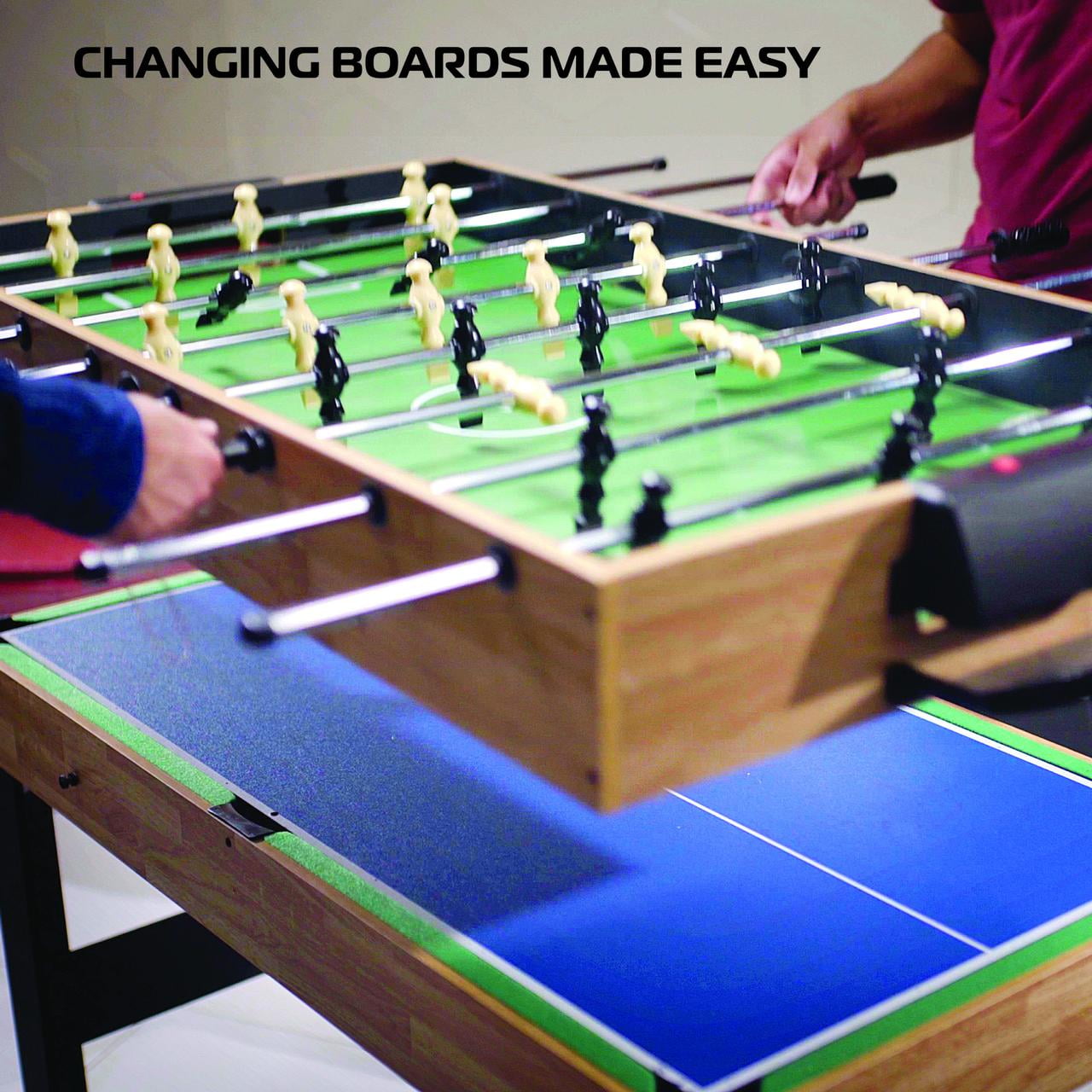RealPlay Tzumi 13-in-1 Multi Game Table for Arcade Games of Foosball, Air Hockey, and More