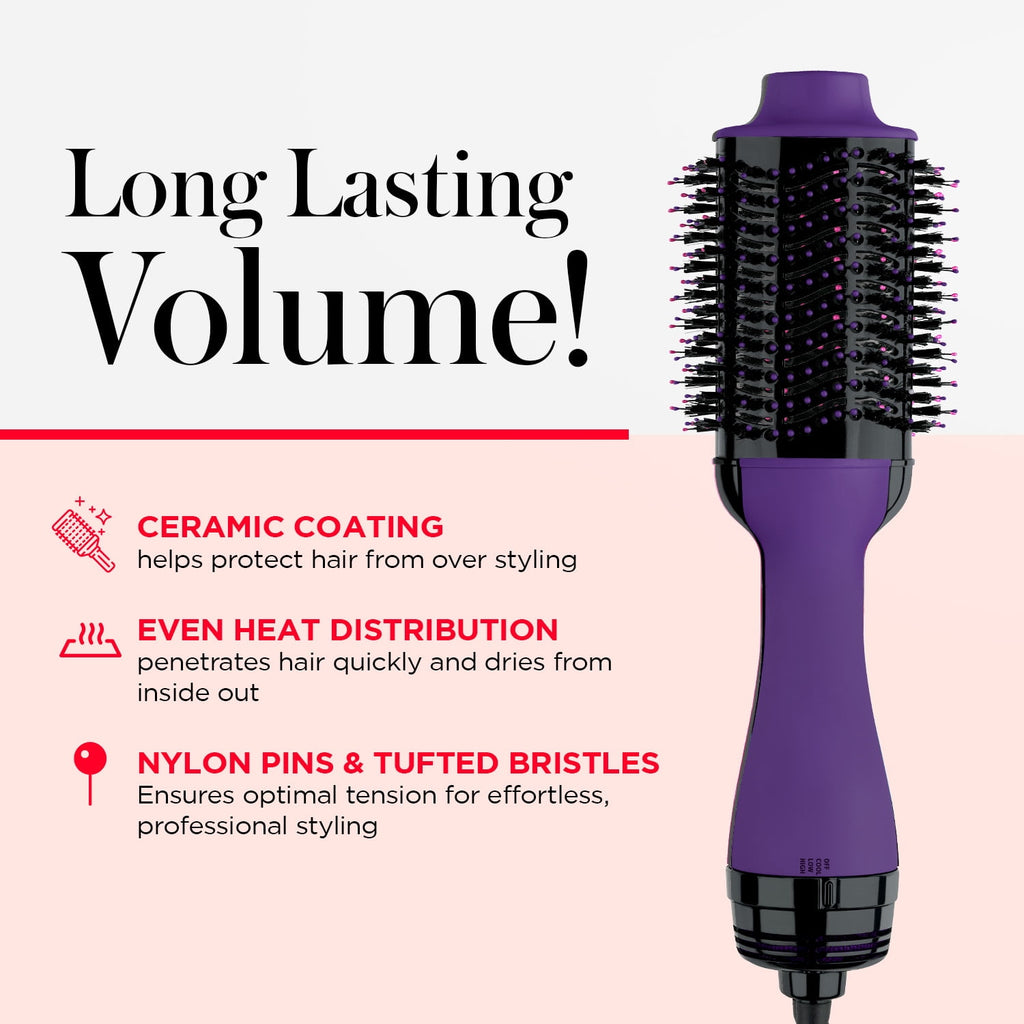 Revlon One-Step Ceramic Hair Dryer & Volumizer, Purple