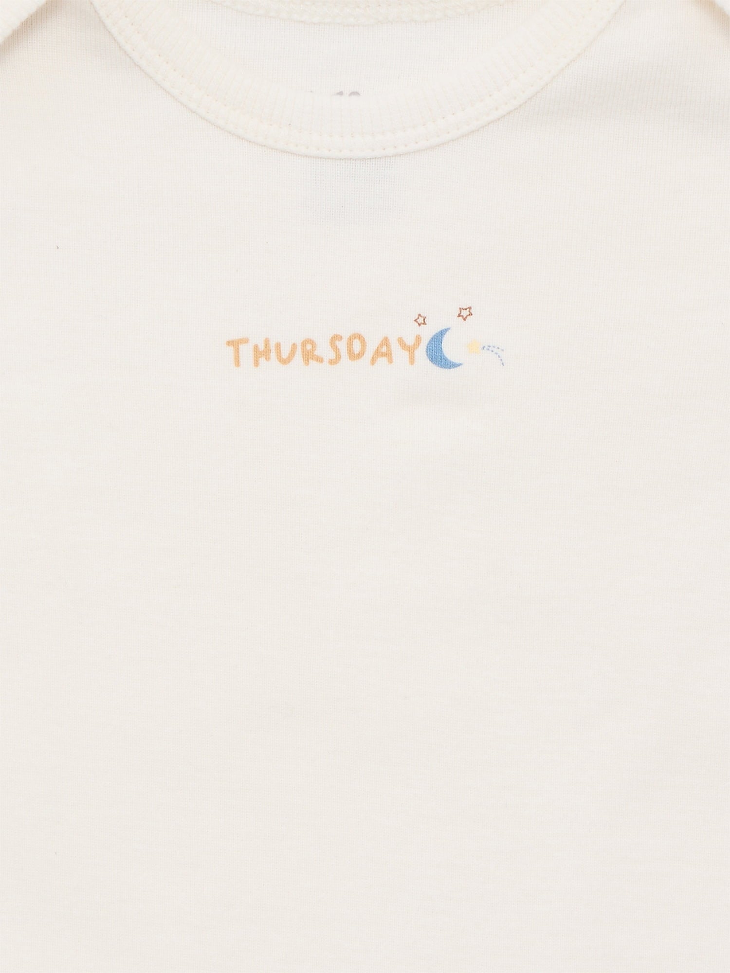 Bliss by Garanimals Baby Boys or Girls Cotton Days of the Week Bodysuits Set, 7-Piece, Sizes 0M-18M